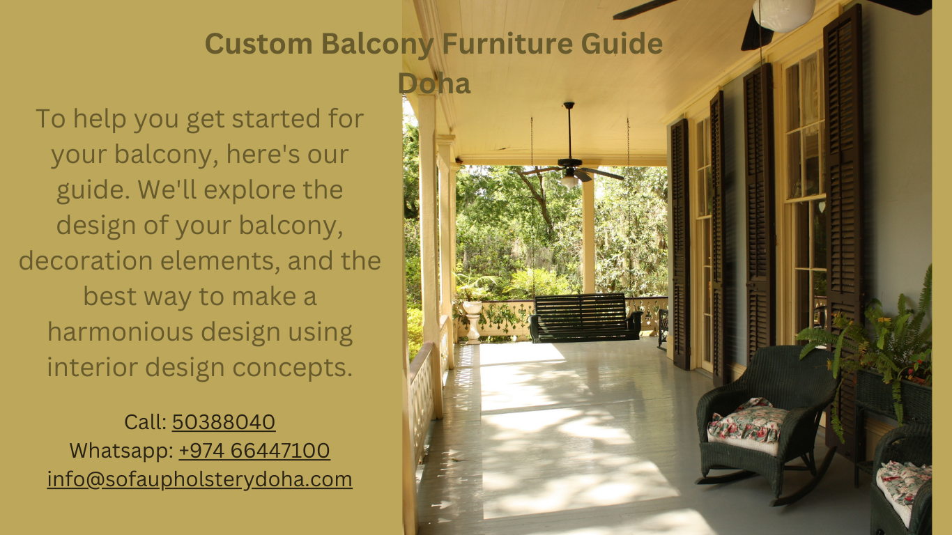 Custom Balcony Furniture Guide